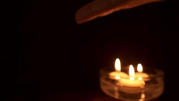 Hourglass and Floating Candles as Time Lapse video