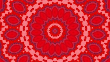 Red abstract pattern background. 4K geometric energy fractal texture. video