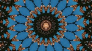 floraler abstrakter Hintergrund. Kaleidoskopmuster, wunderliche Explosion. video