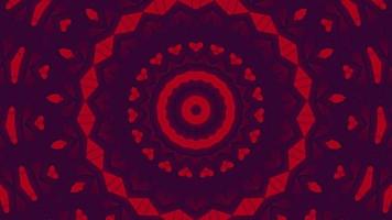 Red abstract pattern background. 4K geometric energy fractal texture. video