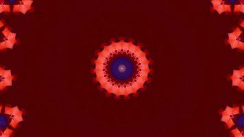 Red abstract pattern background. 4K geometric energy fractal texture. video