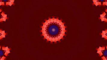 Red abstract pattern background. 4K geometric energy fractal texture. video