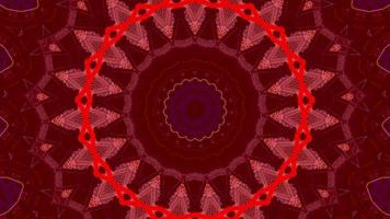 Red abstract pattern background. 4K geometric energy fractal texture. video