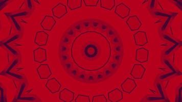 Red abstract pattern background. 4K geometric energy fractal texture. video
