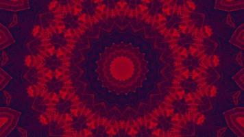 Red abstract pattern background. 4K geometric energy fractal texture. video