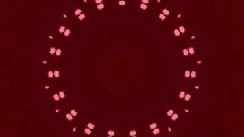 Red abstract pattern background. 4K geometric energy fractal texture. video
