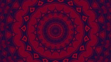 Red abstract pattern background. 4K geometric energy fractal texture. video