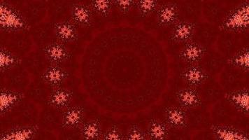 Red abstract pattern background. 4K geometric energy fractal texture. video