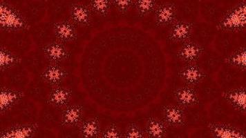 Red abstract pattern background. 4K geometric energy fractal texture. video