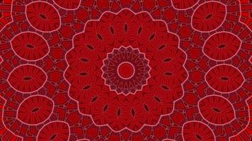 Red abstract pattern background. 4K geometric energy fractal texture. video