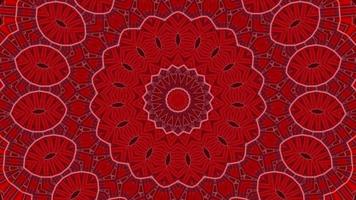 Red abstract pattern background. 4K geometric energy fractal texture. video