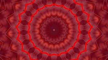 Red abstract pattern background. 4K geometric energy fractal texture. video