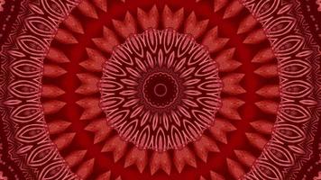Red abstract pattern background. 4K geometric energy fractal texture. video