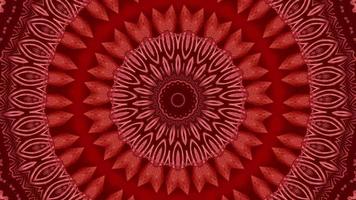 Red abstract pattern background. 4K geometric energy fractal texture. video