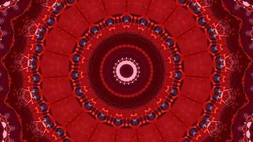 Red abstract pattern background. 4K geometric energy fractal texture. video