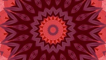 Red abstract pattern background. 4K geometric energy fractal texture. video