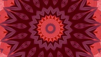 Red abstract pattern background. 4K geometric energy fractal texture. video