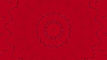 Red abstract pattern background. 4K geometric energy fractal texture. video