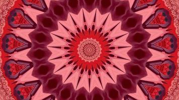 Red abstract pattern background. 4K geometric energy fractal texture. video