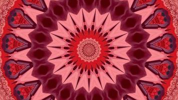 Red abstract pattern background. 4K geometric energy fractal texture. video