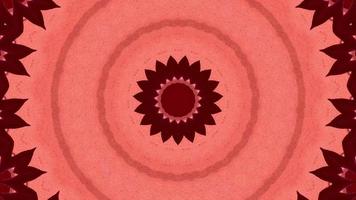Red abstract pattern background. 4K geometric energy fractal texture. video