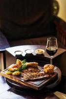 traditional british sunday roast beef with vegetables classic meal photo