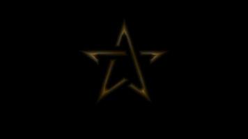 golden star logo in the shape of the letter a video