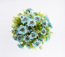 Artificial flower bouquet decoration, copy space background photo