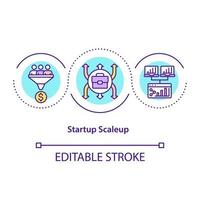 Startup scaleup concept icon vector