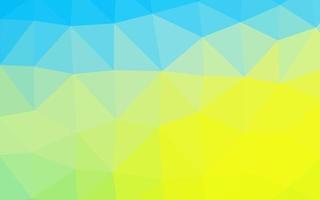 Light Blue, Yellow vector shining triangular template.