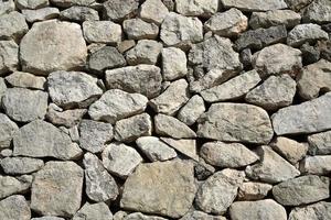 Gray old stone wall decor photo