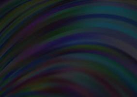 Dark Black vector template with bent lines.