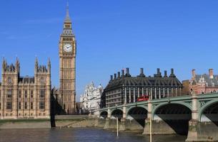 El Big Ben y el Palacio de Westminster en Londres, Gran Bretaña. foto