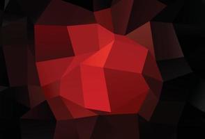 Dark Red vector triangle mosaic cover.