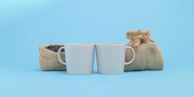 Coffee beans coffee mug energy drink photo