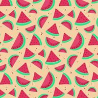 Seamless pattern of fruit watermelon. vector