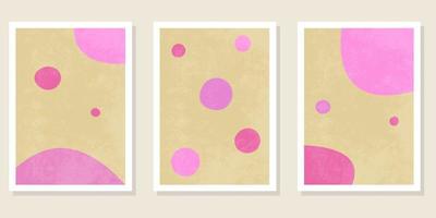 Abstract contemporary backgrounds, geometric shapes, circles. vector