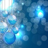 Abstract Beauty Christmas and New Year Background with Snow vector