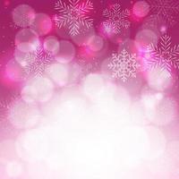 Abstract Beauty Christmas and New Year Background with Snow vector