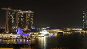 lapso de tempo de edifícios na cidade de Singapura video