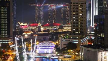 laps de temps des bâtiments dans la ville de singapour video