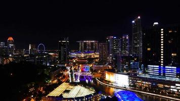 Time lapse of Buildings in Singapore city video