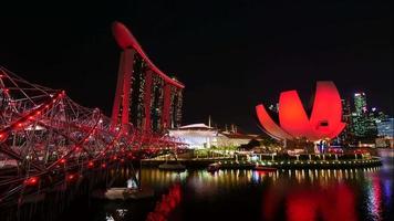 time-lapse van gebouwen in singapore city video