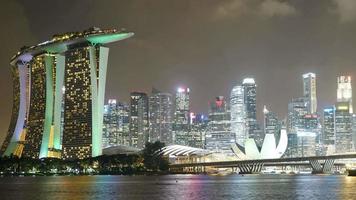 Time lapse of Buildings in Singapore city video