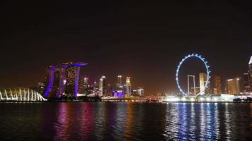 lasso di tempo di edifici nella città di singapore video