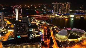 laps de temps des bâtiments dans la ville de singapour video