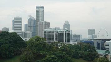Time lapse of Buildings in Singapore city Daylight video