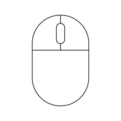 Continuous one line drawing wired computer mouse Stock Vector | Adobe Stock-saigonsouth.com.vn
