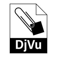 diseño plano moderno del icono de archivo dbv para web vector