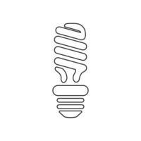 bombilla de luz o idea e inspiración simple icono vector